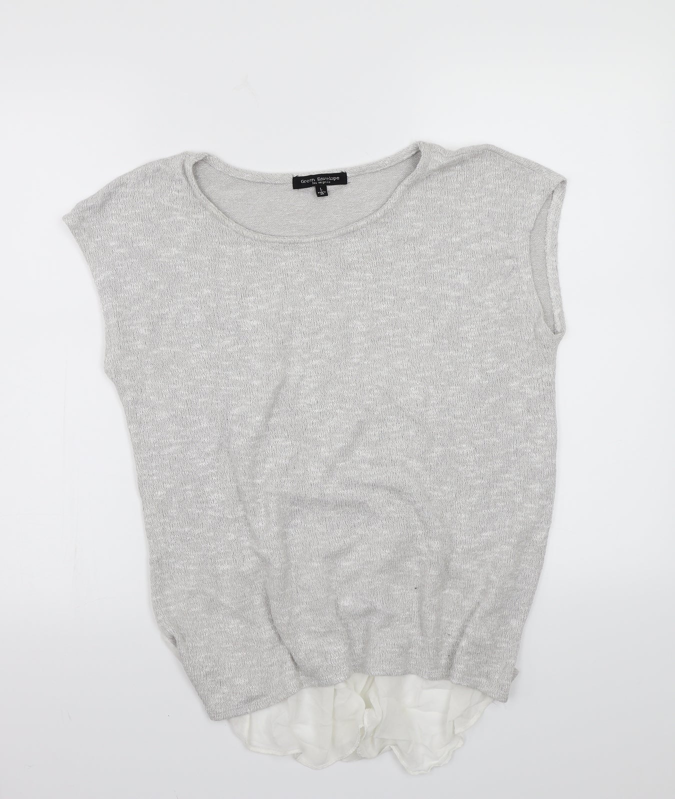 Green Envelope Womens Grey   Pullover Jumper Size L