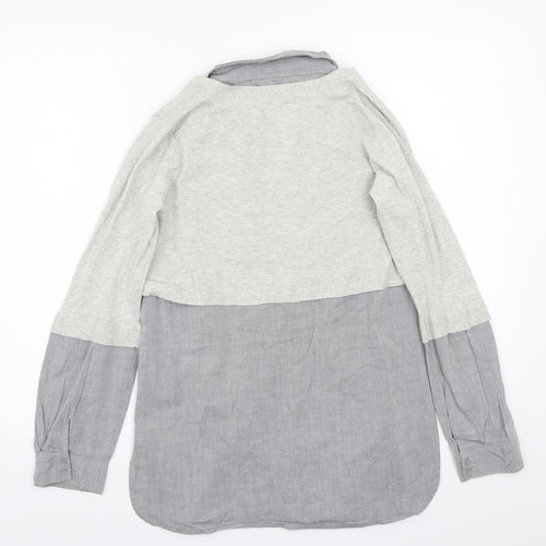 Kookai Womens Grey   Basic Button-Up Size 2