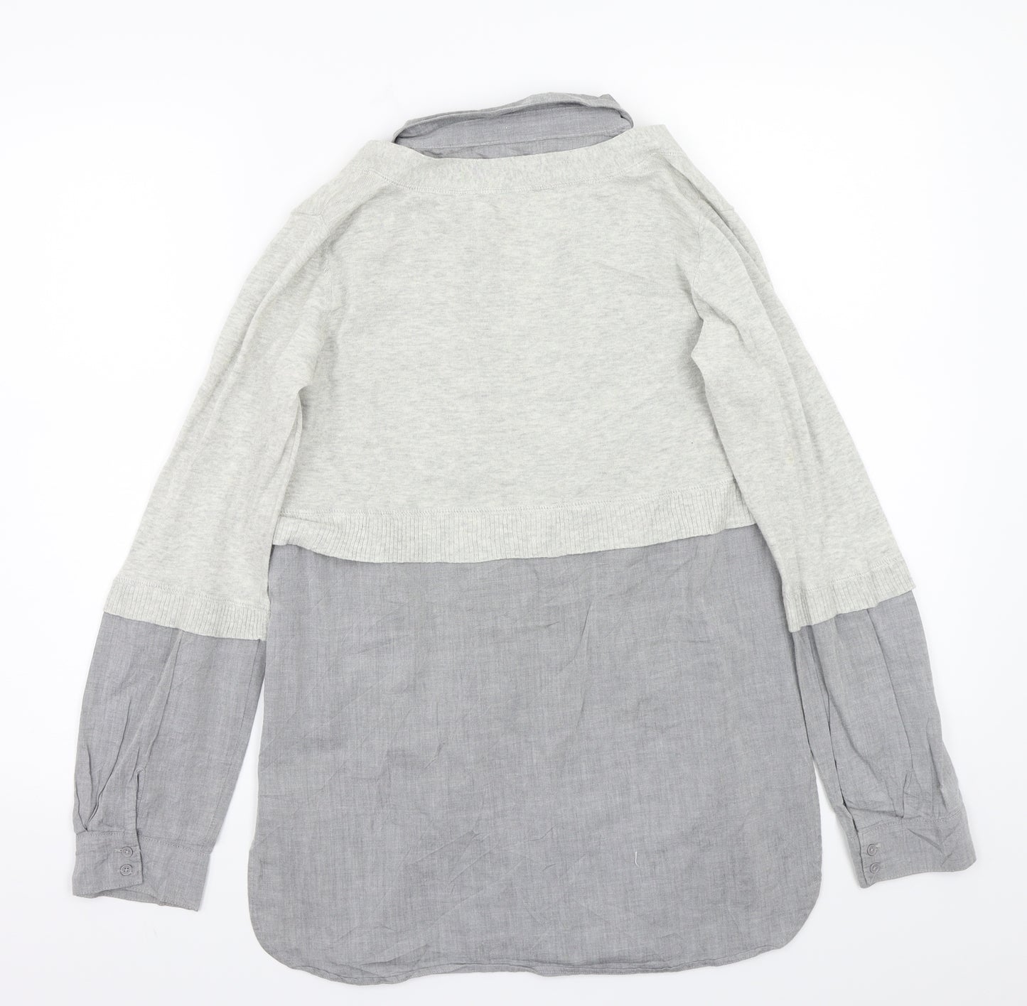 Kookai Womens Grey   Basic Button-Up Size 2