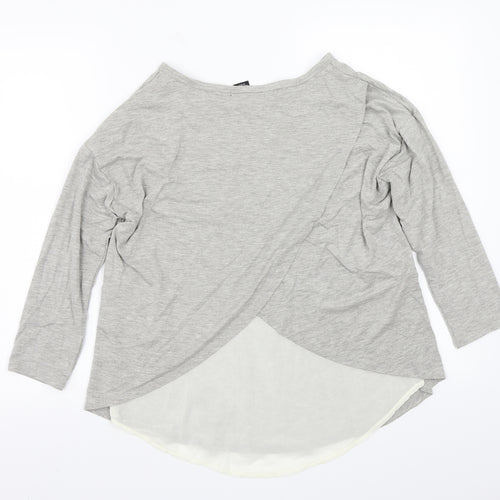 Verve Womens Grey   Basic T-Shirt Size S