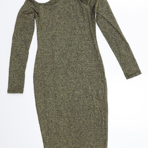 Preworn Womens Gold   A-Line  Size 8