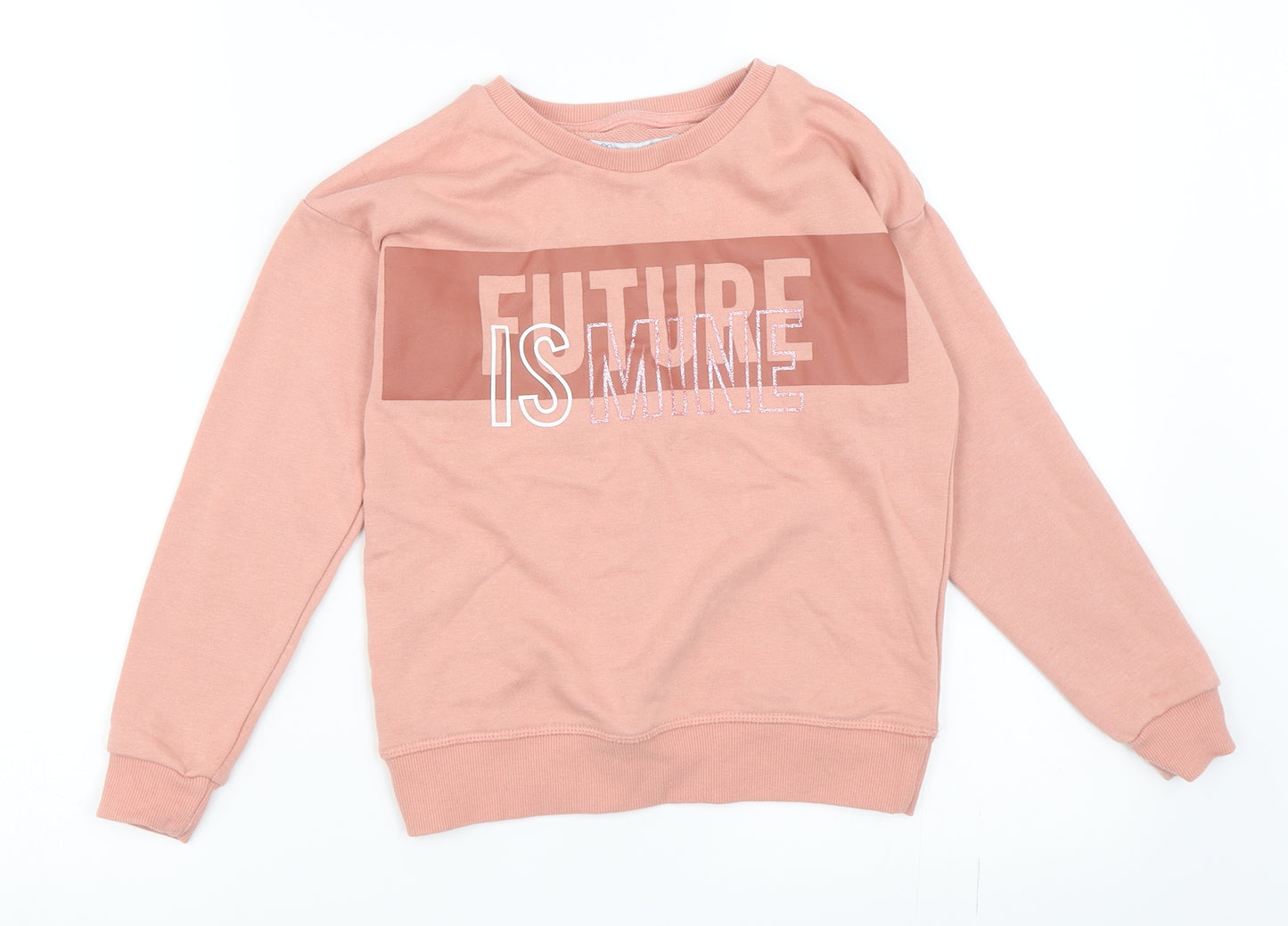 Primark Girls Pink   Pullover Sweatshirt Size 7-8 Years