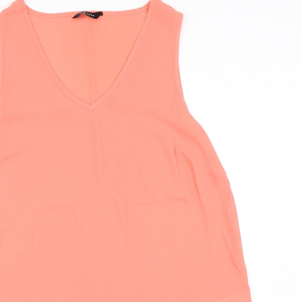 New Look Womens Pink   Basic Tank Size 12