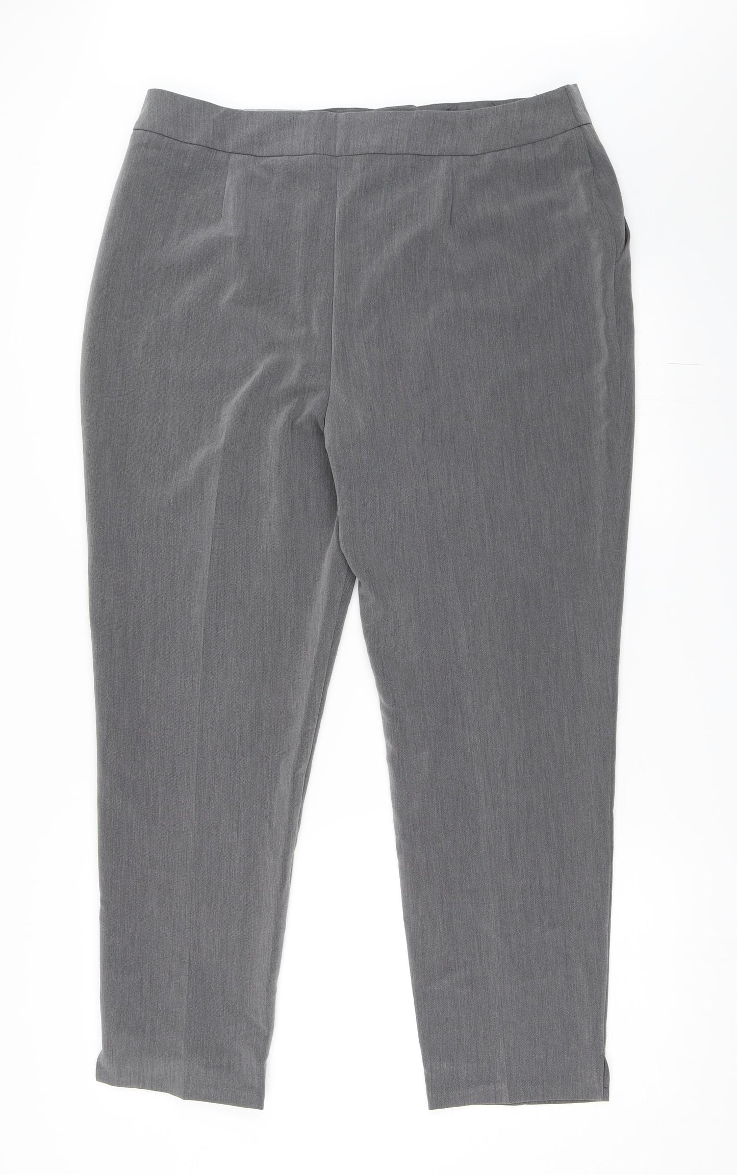 F&F Womens Grey   Capri Trousers Size 16 L27 in