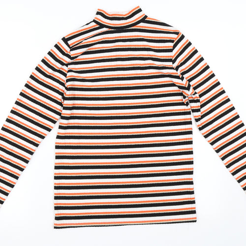 George Womens Orange Striped  Pullover Jumper Size 12