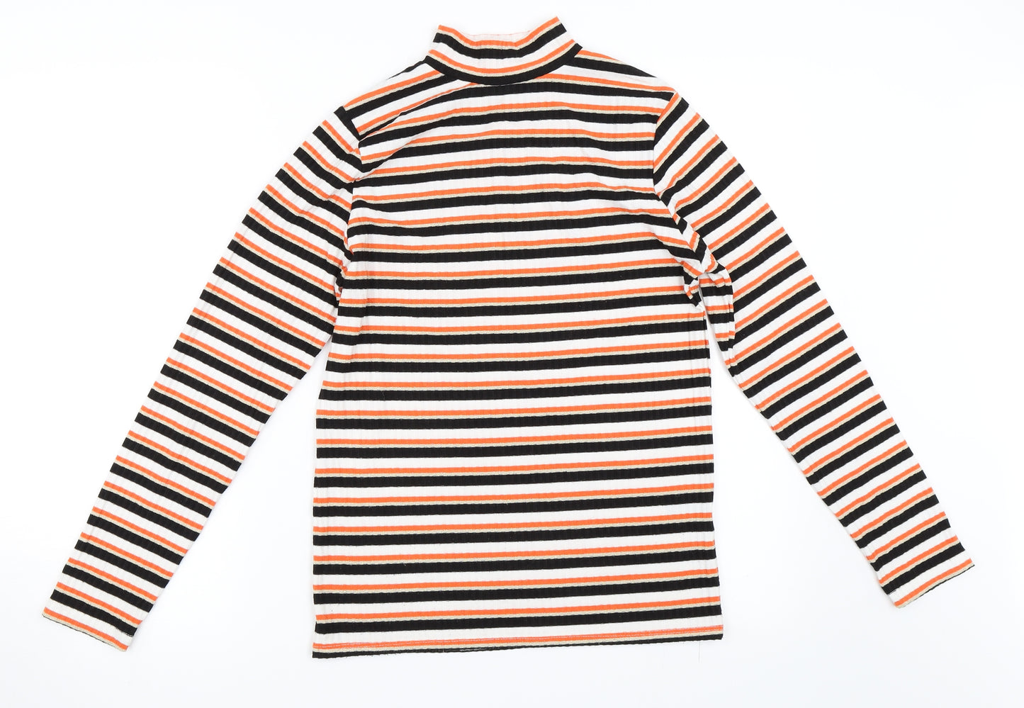 George Womens Orange Striped  Pullover Jumper Size 12