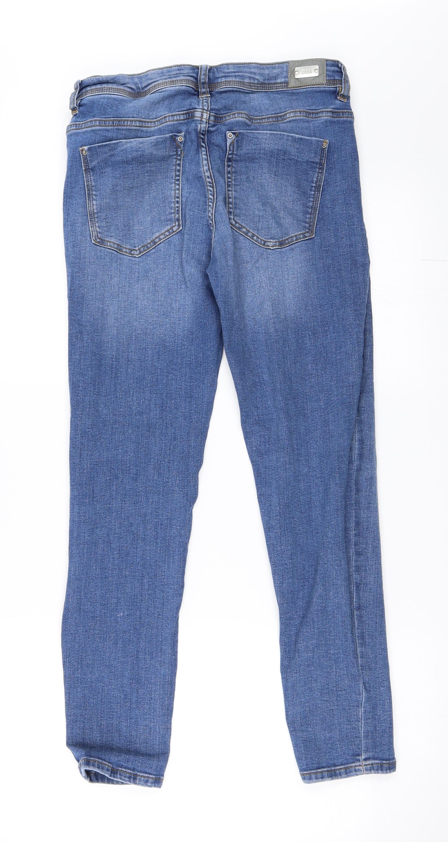 Zara Womens Blue  Denim Skinny Jeans Size 40 L27 in