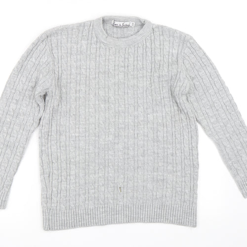 Pure & Natural Womens Grey   Pullover Jumper Size S