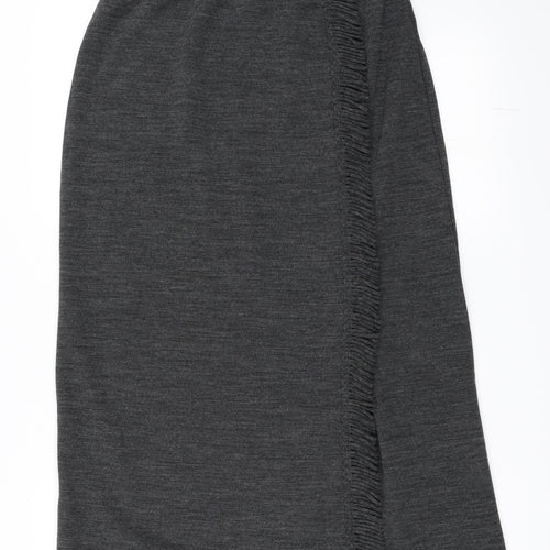 Nina Leonard Womens Grey   Straight & Pencil Skirt Size S
