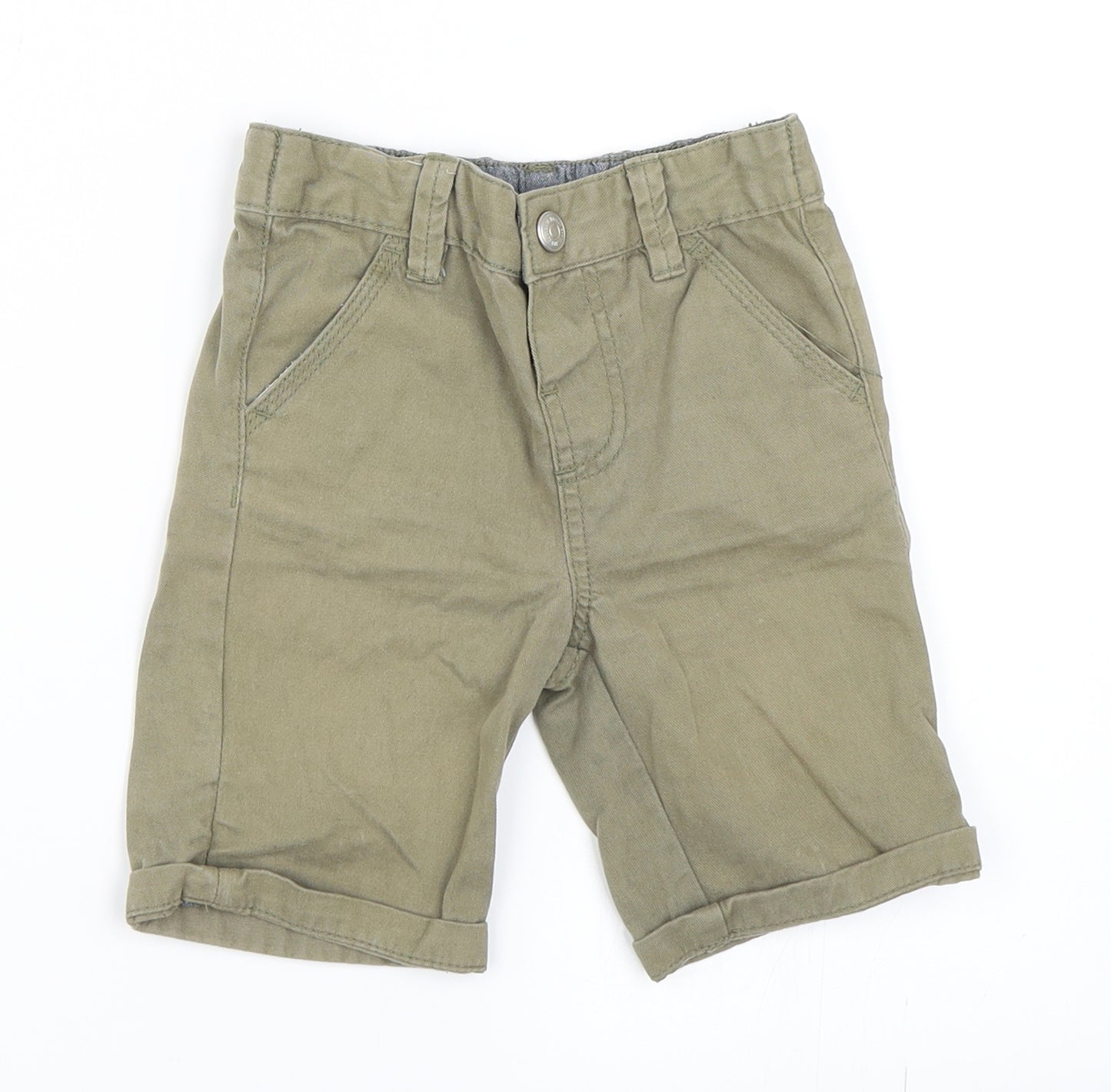 Primark Boys Green   Chino Shorts Size 2-3 Years