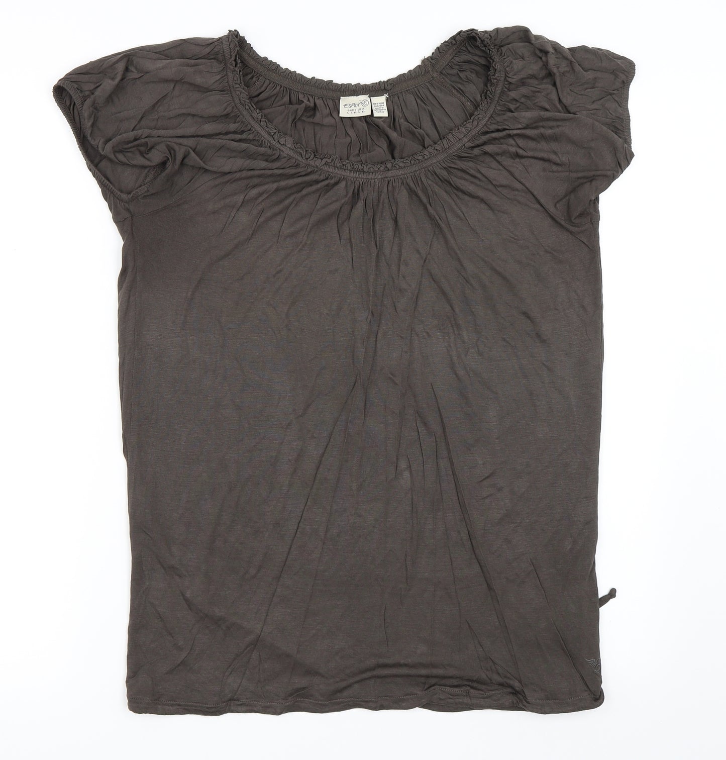 Espirit Womens Brown   Basic T-Shirt Size L