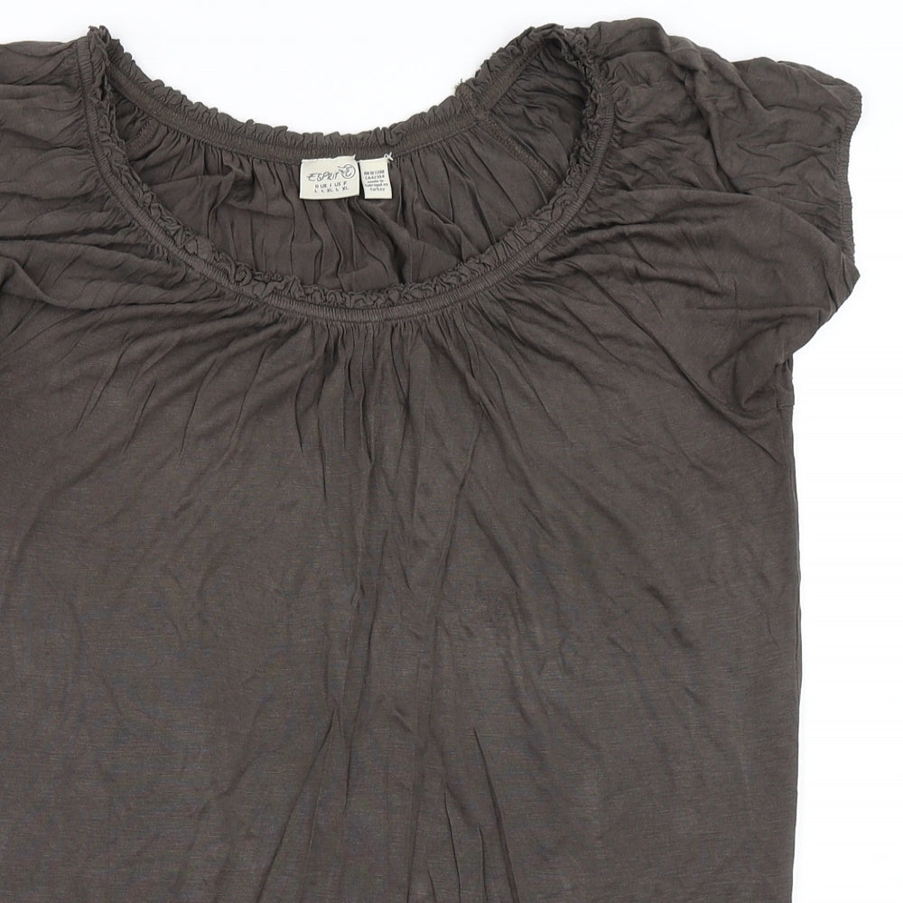 Espirit Womens Brown   Basic T-Shirt Size L