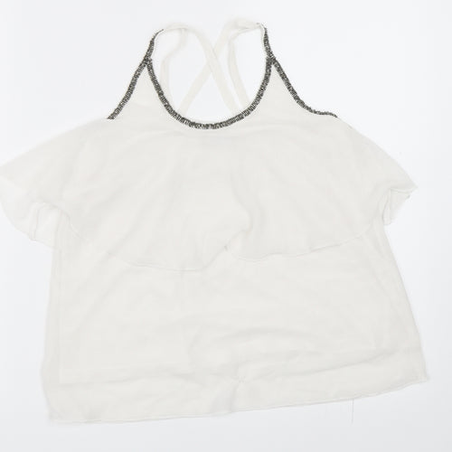 Primark Womens White   Camisole Blouse Size 8