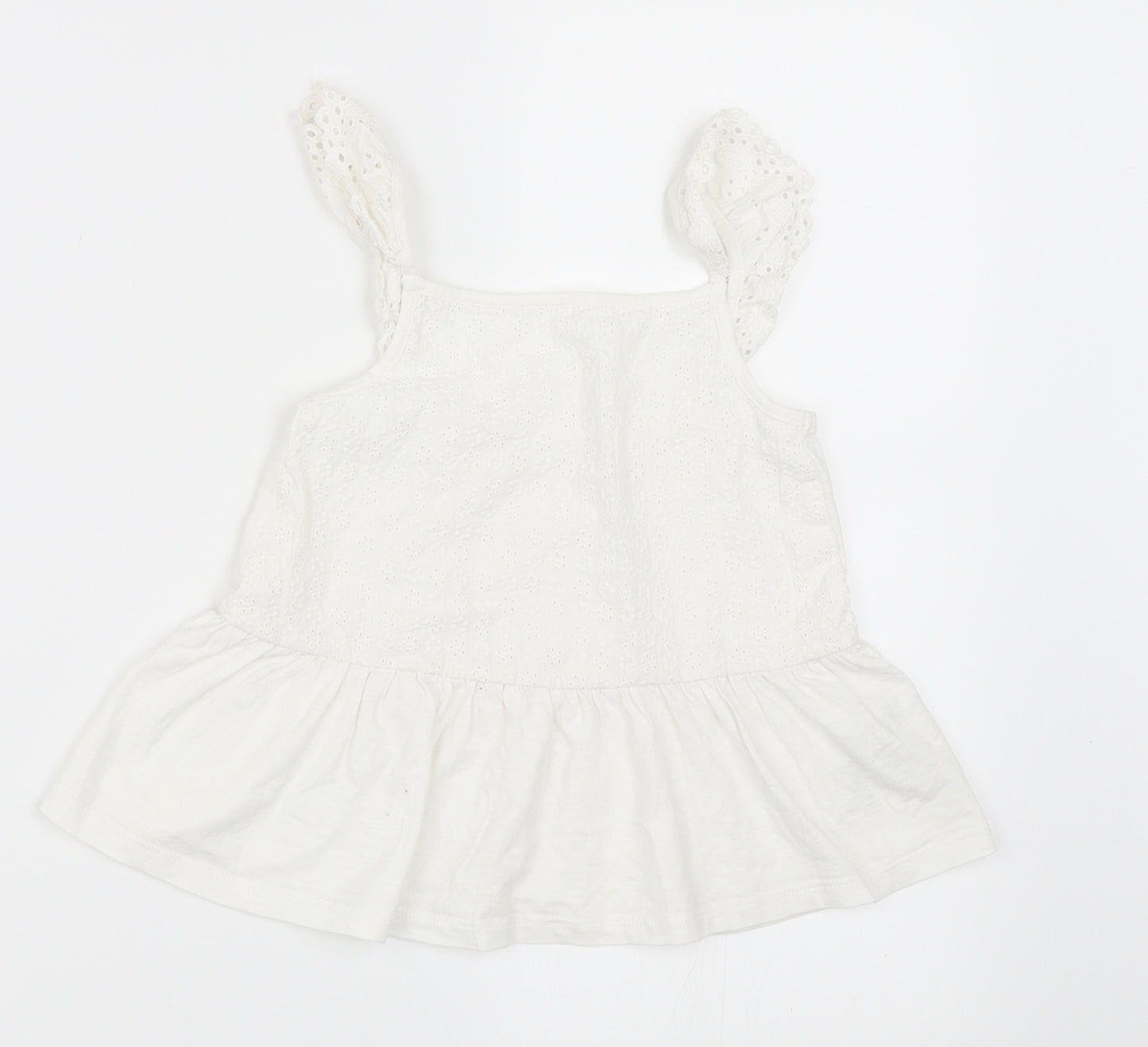 NEXT Girls White   Basic Blouse Size 5 Years