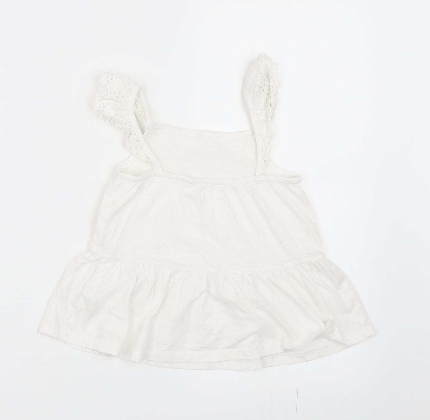 NEXT Girls White   Basic Blouse Size 5 Years