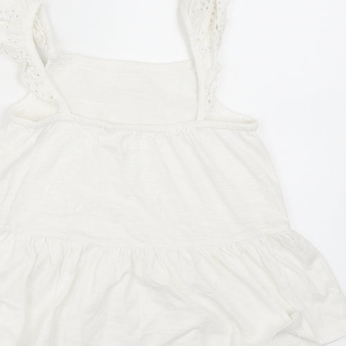 NEXT Girls White   Basic Blouse Size 5 Years