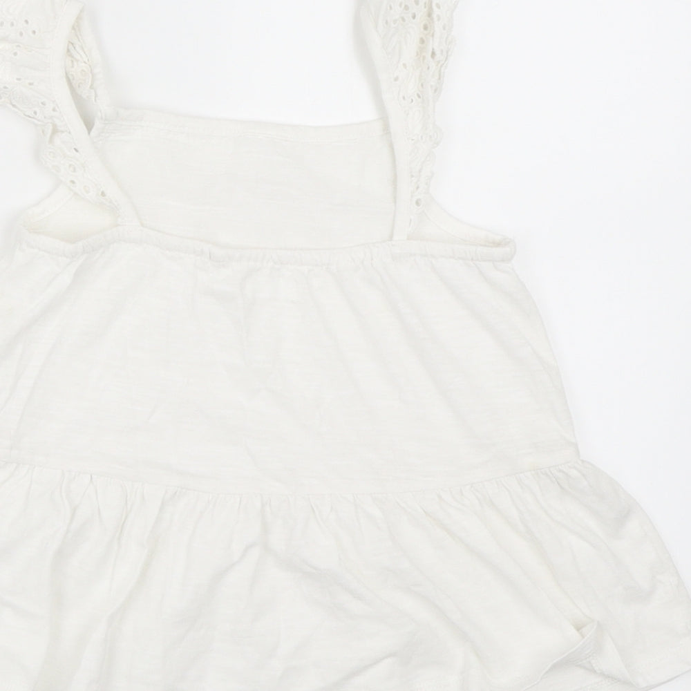 NEXT Girls White   Basic Blouse Size 5 Years
