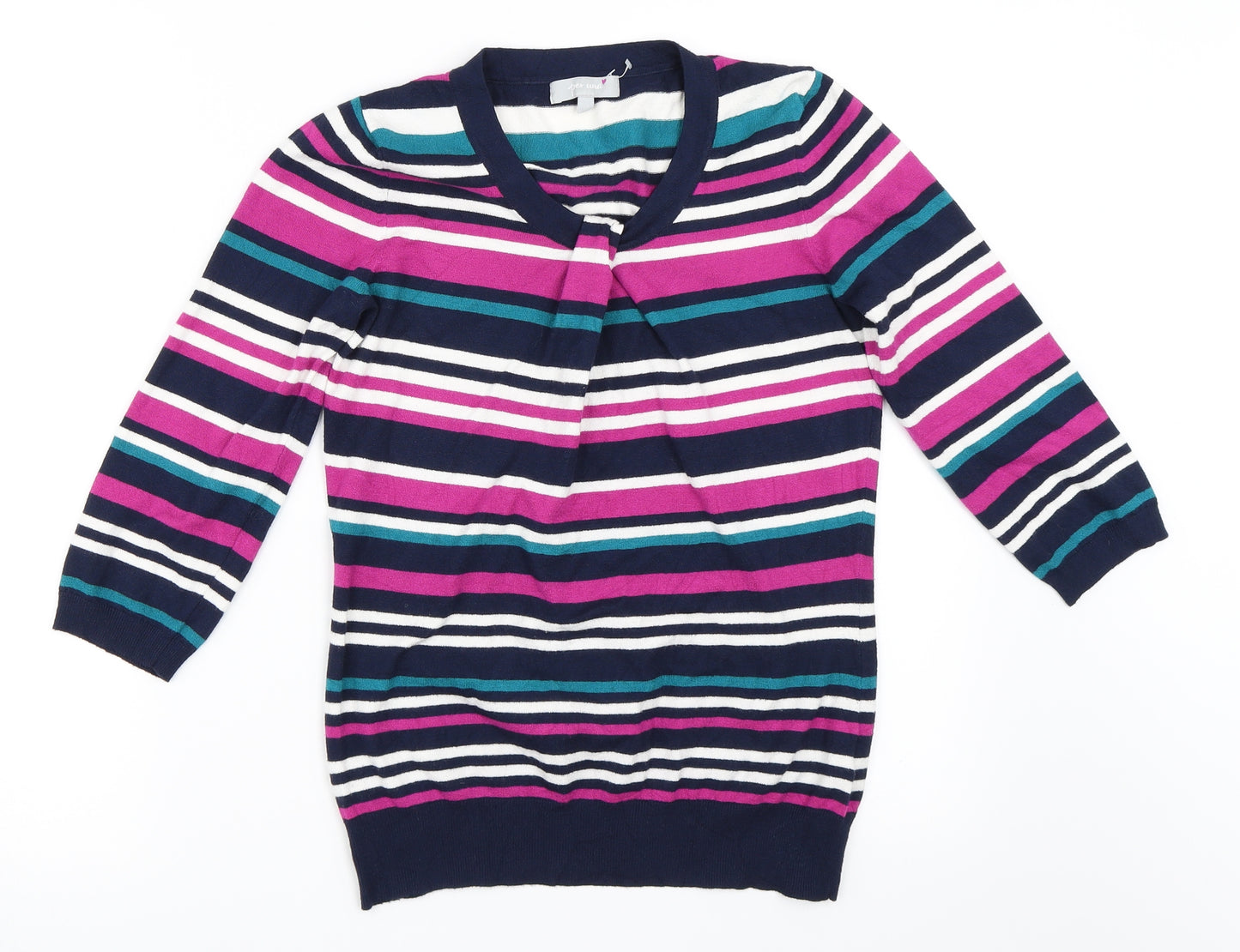 Per Una Womens Blue   Pullover Jumper Size 10