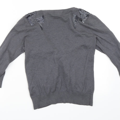Topshop Womens Grey   Pullover Jumper Size 12