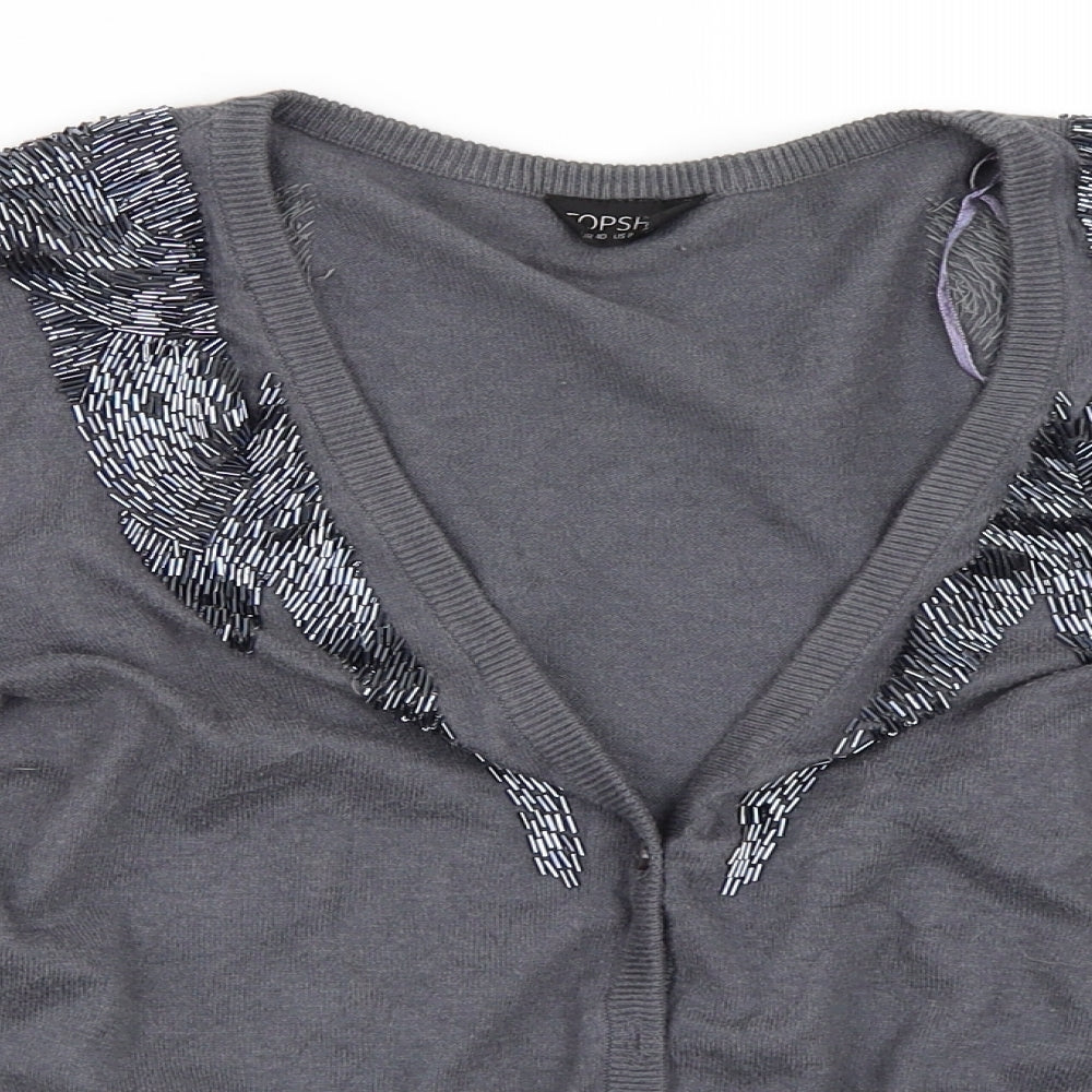 Topshop Womens Grey   Pullover Jumper Size 12