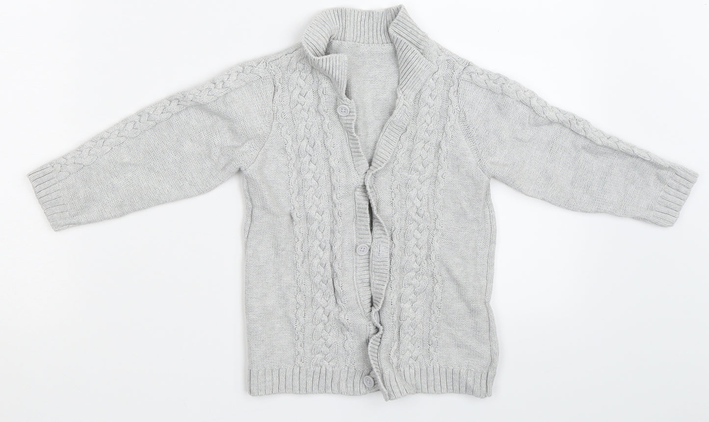 Matalan Boys Grey   Cardigan Jumper Size 18-24 Months
