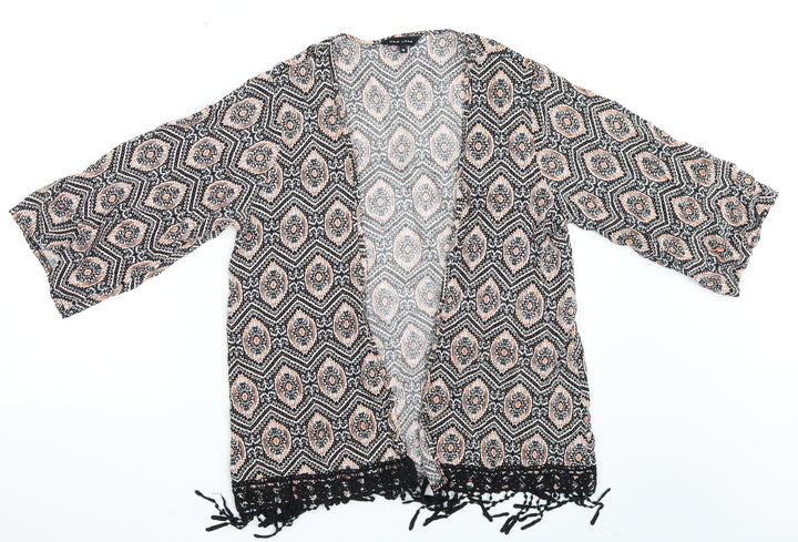New Look Womens Multicoloured Argyle/Diamond Basic Blouse Size 10