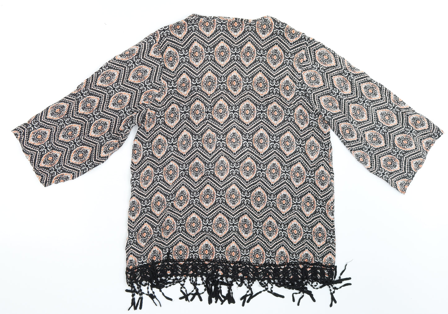 New Look Womens Multicoloured Argyle/Diamond  Basic Blouse Size 10
