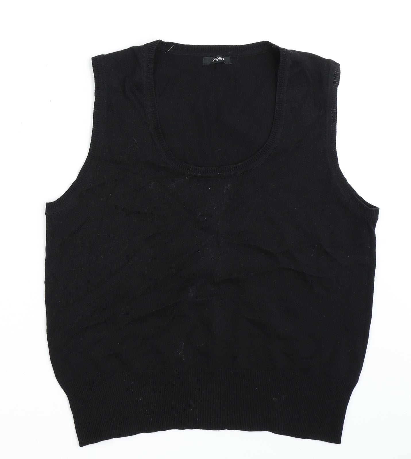 Papaya Womens Black   Pullover Jumper Size 18