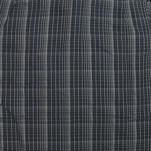 NEXT Mens Black Check   Button-Up Size L