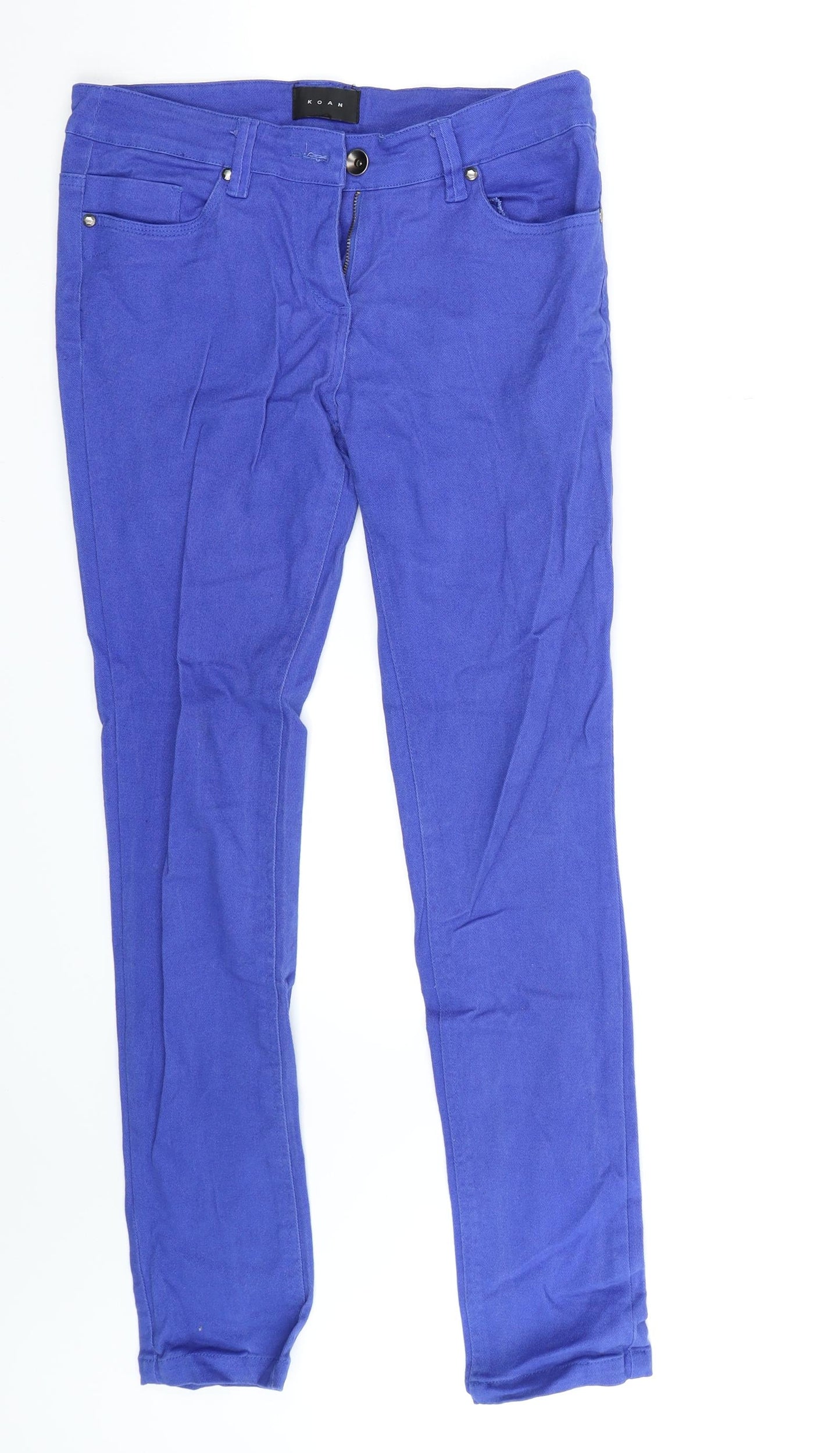 KOAN Womens Blue  Denim Skinny Jeans One Size L29 in