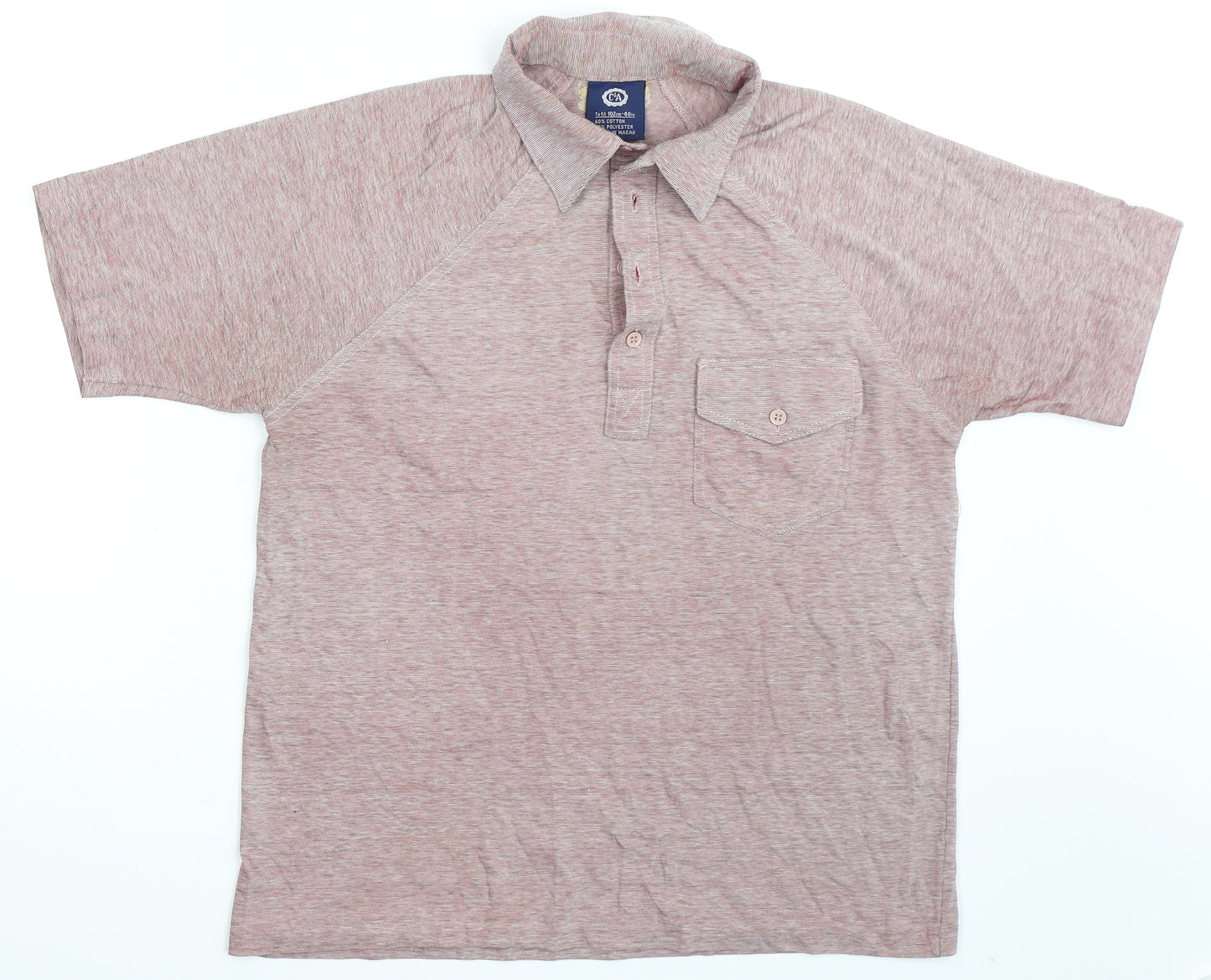 C&A Mens Purple    Polo Size M