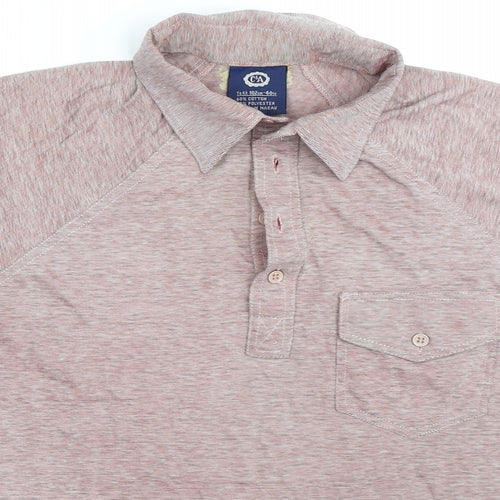 C&A Mens Purple    Polo Size M