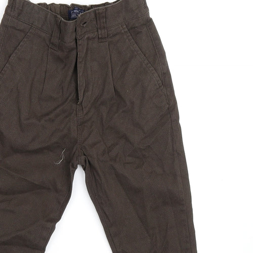 nex# Boys Brown  Corduroy Cropped Trousers Size 7 Years