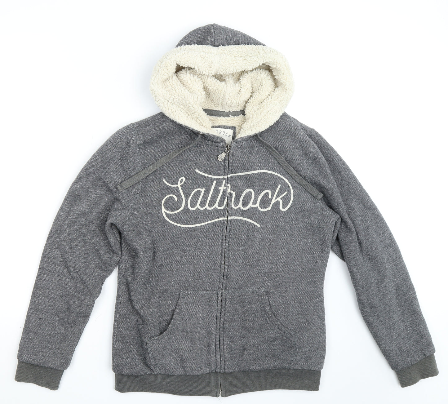 Saltrock Womens Grey   Full Zip Hoodie Size 12