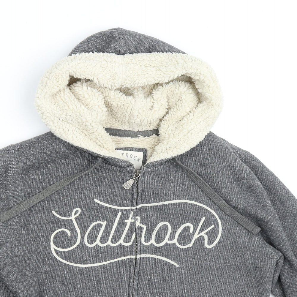 Saltrock Womens Grey   Full Zip Hoodie Size 12