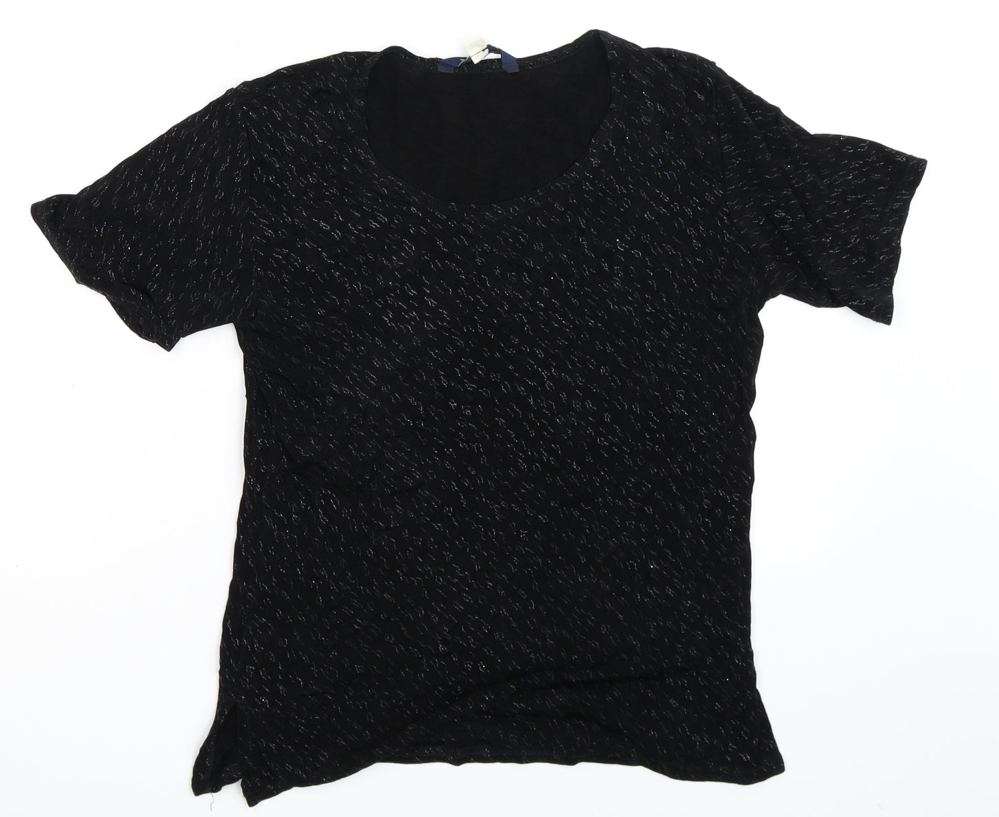 Twotone Womens Black   Basic T-Shirt Size 12
