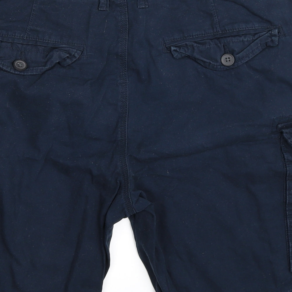 Peacocks Mens Blue   Chino Shorts Size 36