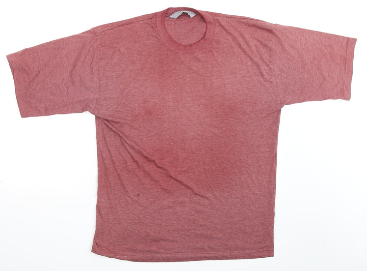 MC Casuals Mens Purple T-Shirt Size L