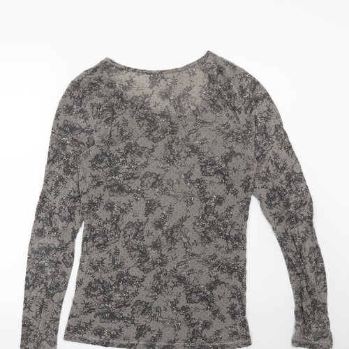 Marks and Spencer Womens Beige Floral  Basic Blouse Size 14