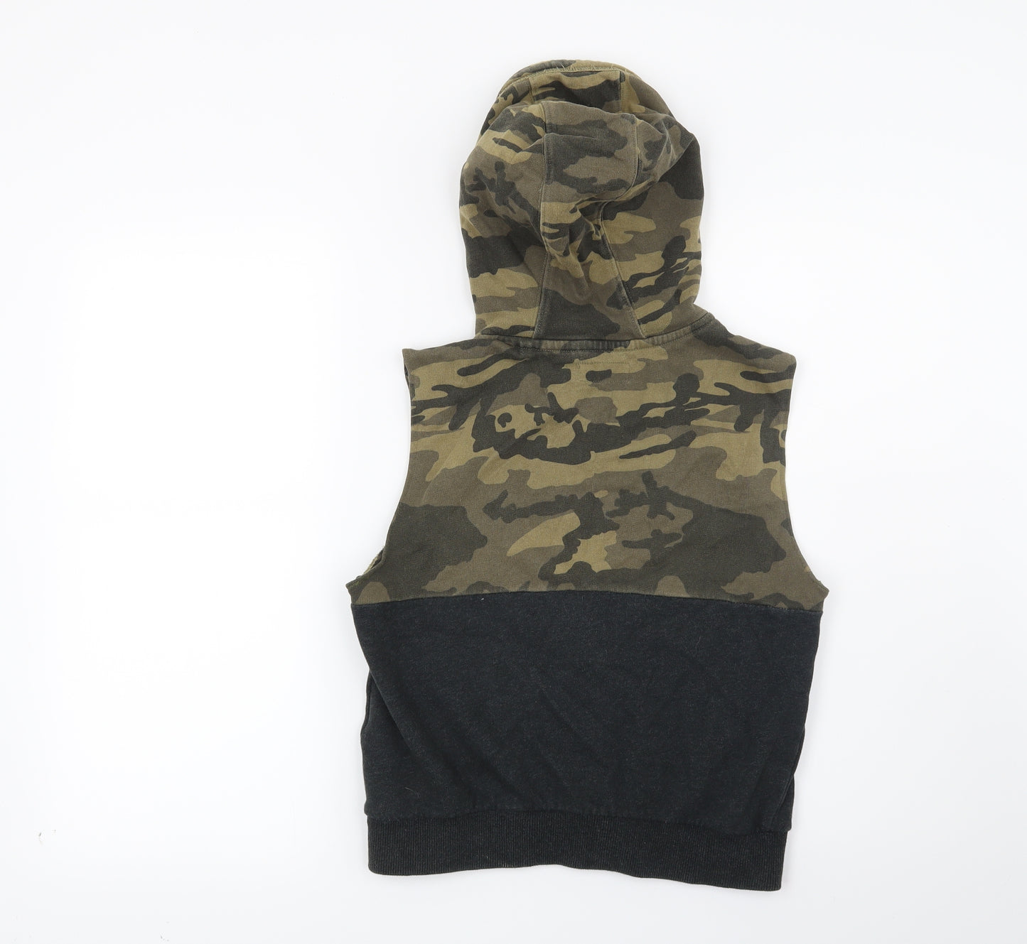 NEXT Boys Green Camouflage  Full Zip Hoodie Size 9 Years