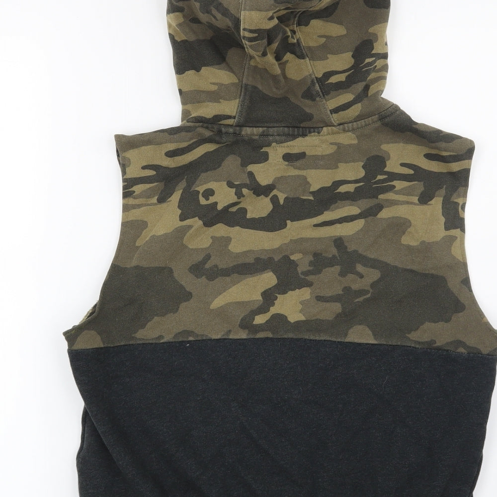 NEXT Boys Green Camouflage  Full Zip Hoodie Size 9 Years