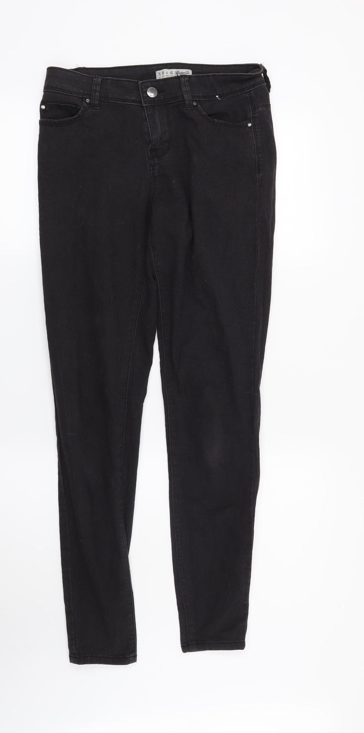 Denim CO Womens Black Skinny Jeans Size 10 L30 in