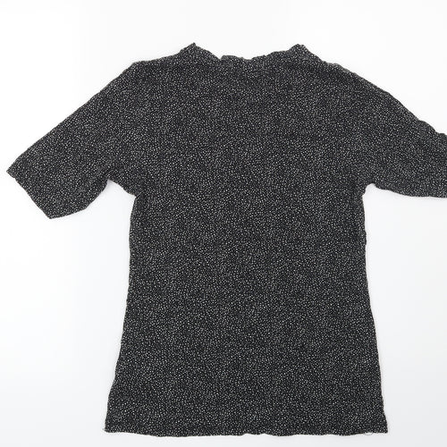 H&M Womens Black Geometric  Basic T-Shirt Size S