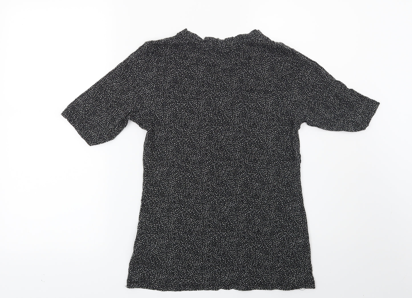 H&M Womens Black Geometric  Basic T-Shirt Size S