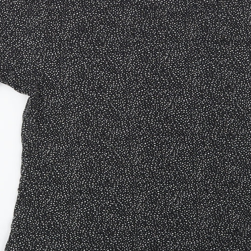 H&M Womens Black Geometric  Basic T-Shirt Size S
