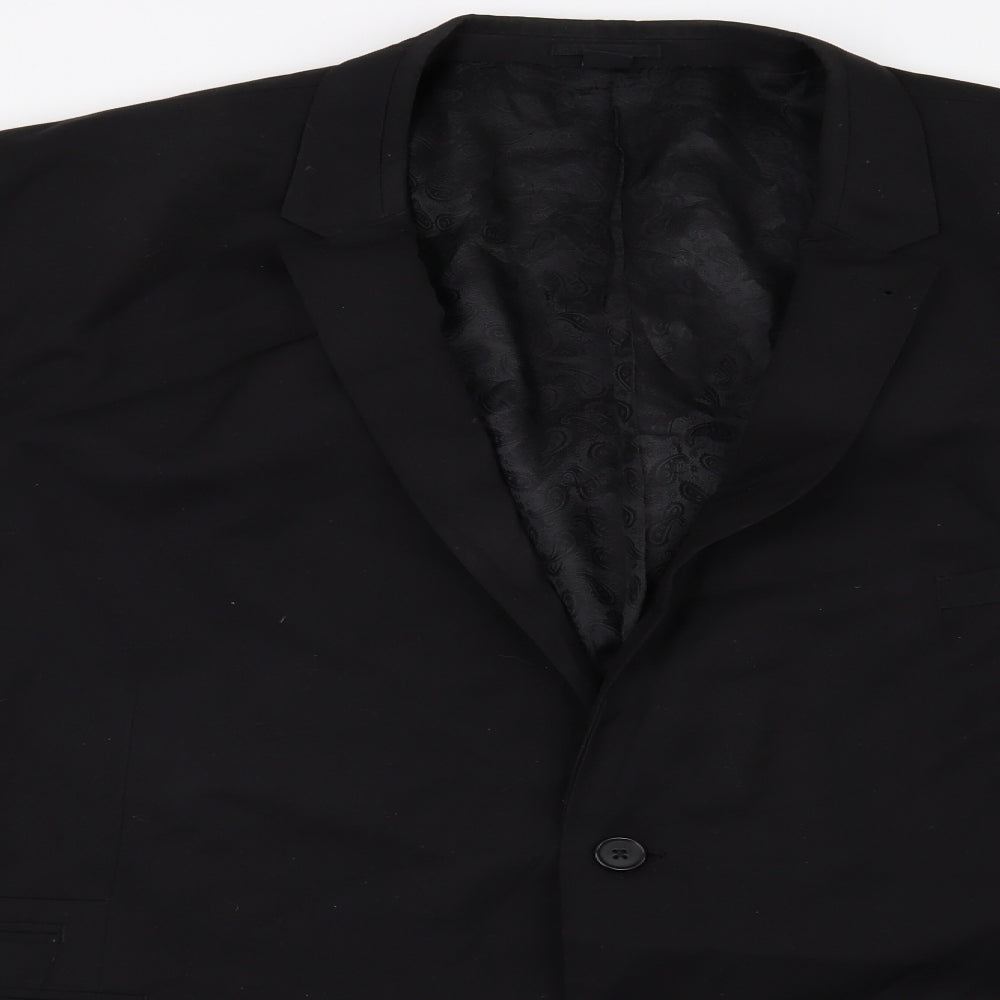 Jacamo Mens Black   Jacket Blazer Size 56