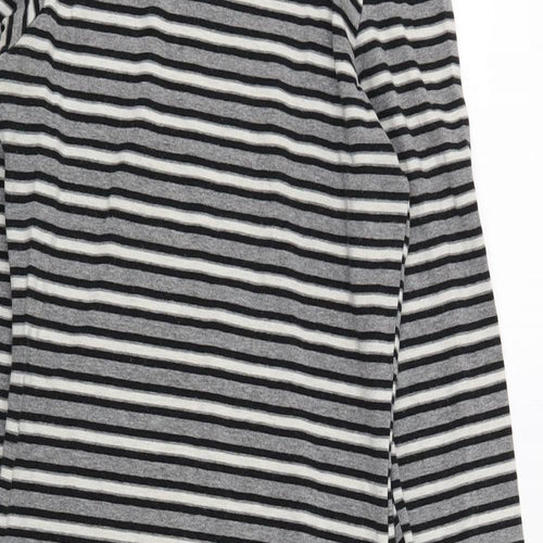 Primark Womens Grey Striped  T-Shirt Dress  Size 10