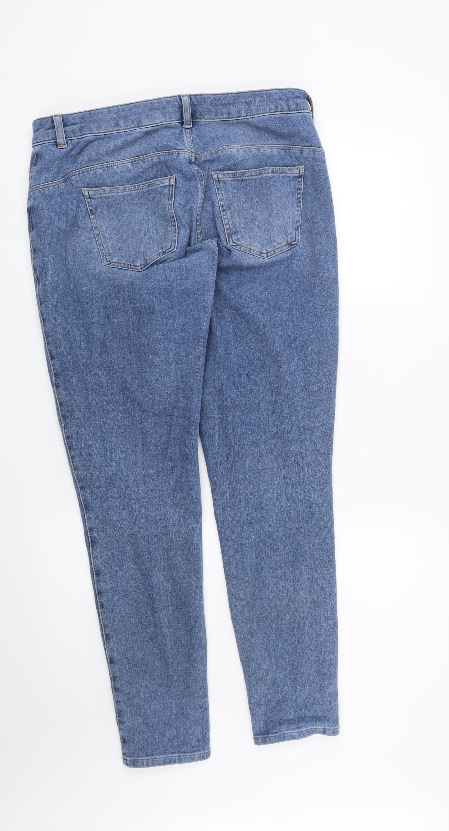 NEXT Womens Blue   Straight Jeans Size 14 L28 in