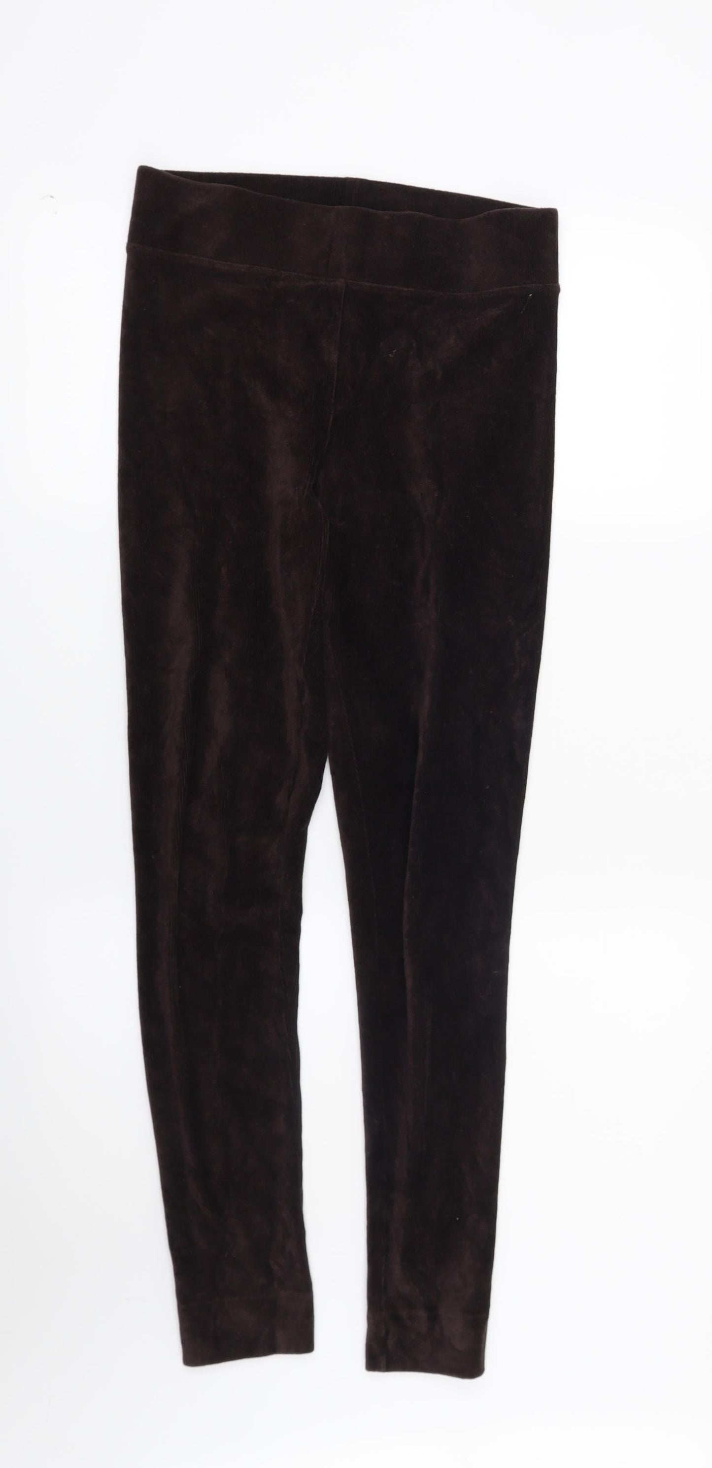Marks and Spencer Womens Brown Striped  Capri Leggings Size 10 L29 in