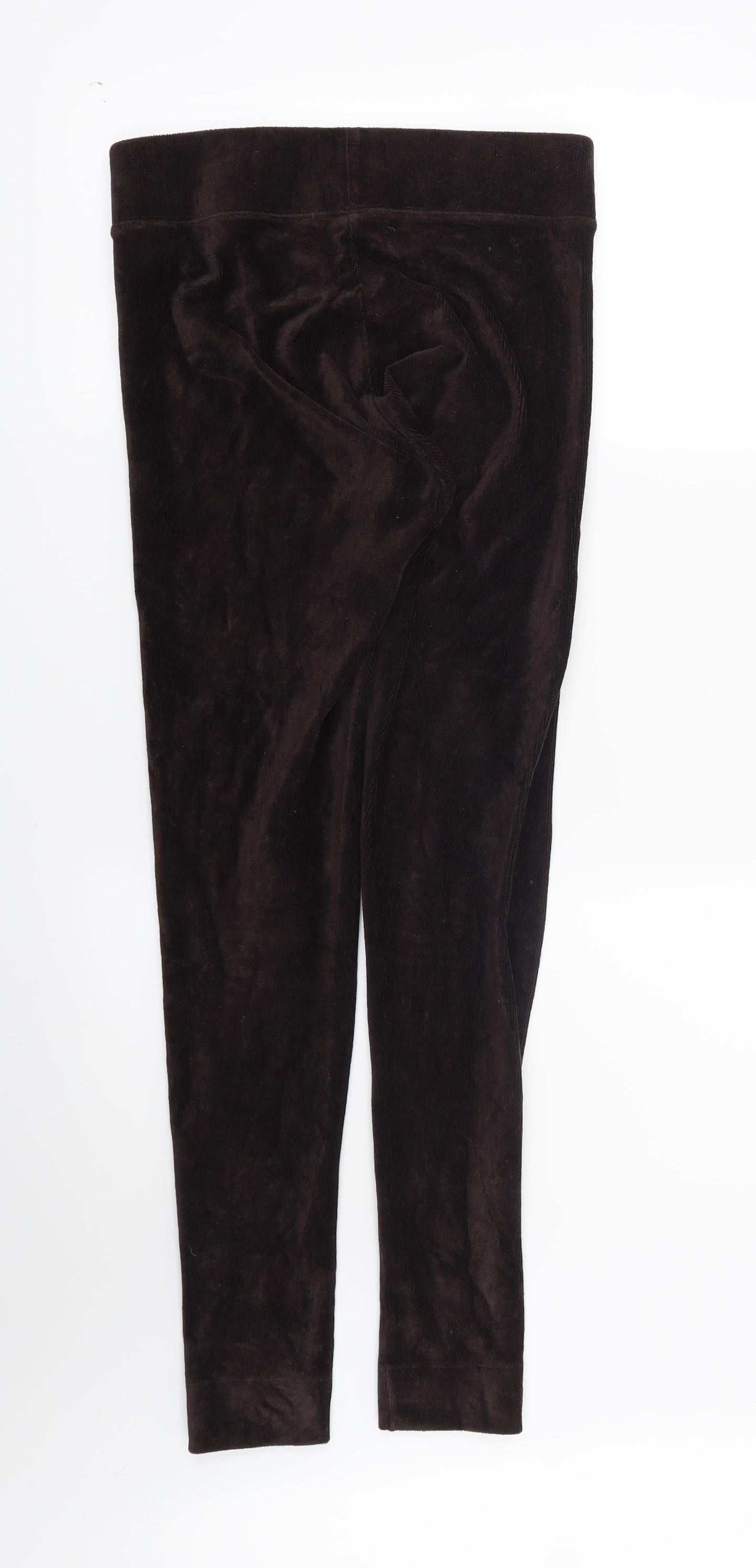 Marks and Spencer Womens Brown Striped  Capri Leggings Size 10 L29 in